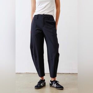 NWT RUTI The Petite Wide-ish Pants Active Travel Cropped Black 2P 2 XS S $259